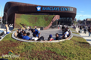 Enjoying Hydrotech Garden Roof at Barclays Center in Brooklyn 